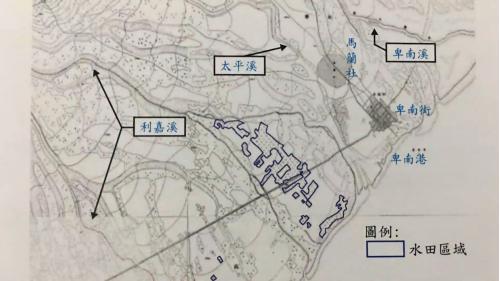 日治時期興建的「卑南大圳」，是台東縣最大的水利工程，位於台東縣卑南鄉與台東市間，日本人始建於1898年，1905年至1907年擴建，1933年至1936年改建。1936年至1941年日本人為求軍糧補給再次整修卑南大圳，1969年衛歐拉颱風侵襲，大圳進水口閘門受損倒塌，1971年6月新進水口竣工通水。