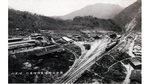 1925年(昭和11年)外車埕停車場附近全景