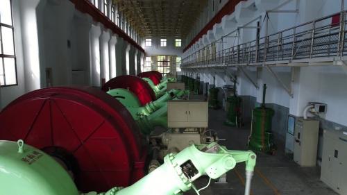 大觀一廠發電機組是1923年德國VOITH公司製造的橫軸佩爾頓式水輪機組，共有五組，每部機組發電量22MW，五組共110MW。