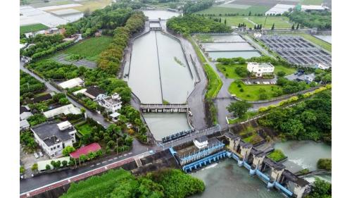 民國時代雲林地區公共給水系統林內分水工濁水溪二號水門取水口