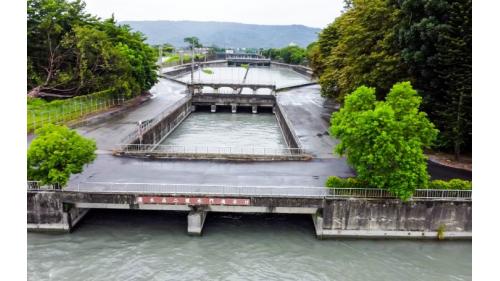 民國時代雲林地區公共給水系統林內分水工濁水溪二號水門進水口