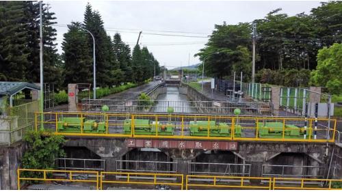 民國時代雲林地區公共給水系統林內分水工工業用水取水口