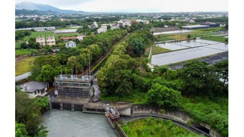 民國時代雲林地區公共給水系統林內分水工濁水發電廠取水口