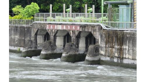 民國時代雲林地區公共給水系統林內分水工濁水發電廠取水口