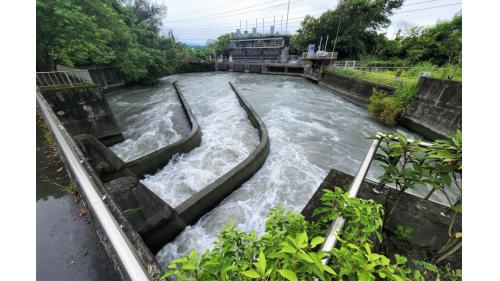 民國時代雲林地區公共給水系統林內分水工濁水發電廠取水口