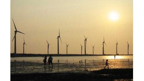 台中高美溼地風力發電機