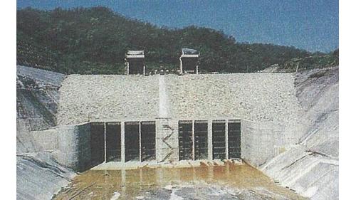 濁水溪流域明潭電廠上池(日月潭)進水口(施工中）