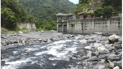 濁水溪流域日月潭水力發電計畫中的栗栖壩