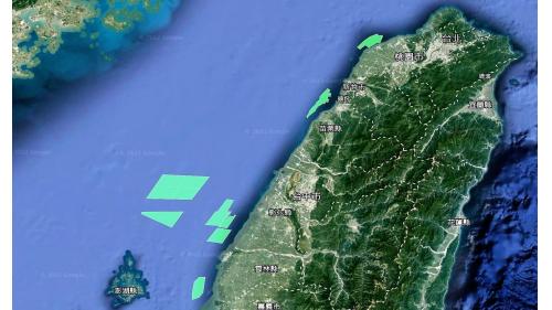 海洋示範風電及海能風電-第二階段「潛力場址」地理位置圖