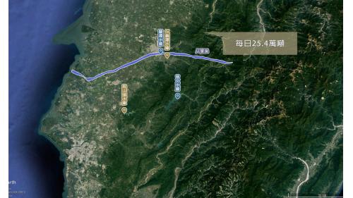 嘉義地區每日原水供水量約為29.4萬噸，其中主要水源為仁義潭及蘭潭水庫取八掌溪溪水，每日提供25.4萬噸原水。