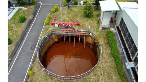 廢水池。