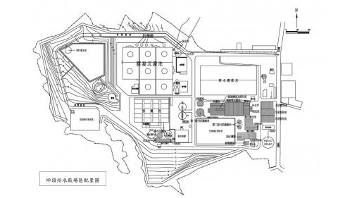 民國時期高屏地區公共給系統坪頂淨水場平面圖.