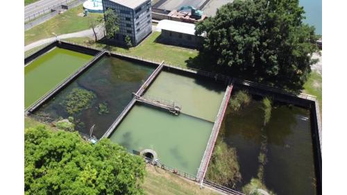 民國時期高屏地區公共給水翁公園淨水場淨水設施