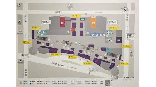 臺北市區鐵路地下化板橋新站一樓平面圖