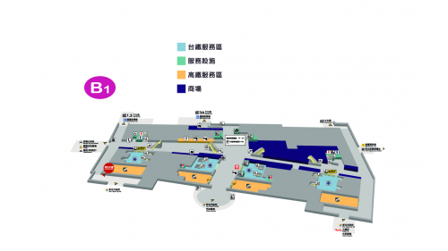 臺北市區鐵路地下化板橋新站地下一樓平面圖