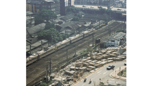 臺北市區鐵路地下化第一期工程施工前