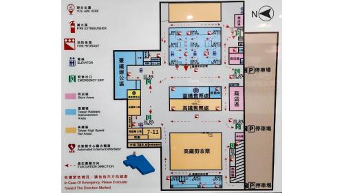 臺北市區車站鐵路地下化第四期東延南港工程「南港專案」新南港車站B2平面圖