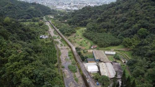 民國時期宜蘭地區公共給水柑仔坑淨水場俯瞰