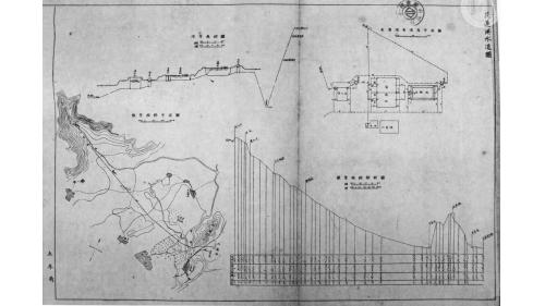日治時期花蓮地區公共給水花蓮港水道圖
 