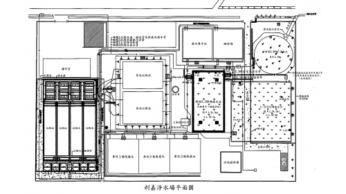 民國時期台東地區公共給水利嘉淨水場淨水設施