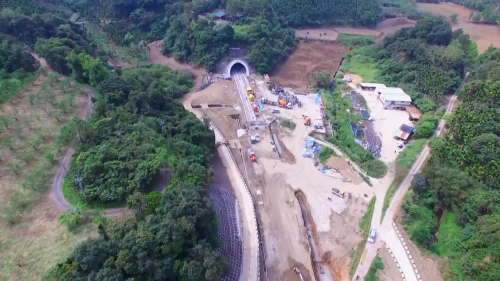 花東線鐵路雙軌隧道工程新自強隧道施工