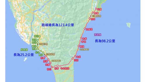 南迴鐵路電氣化計畫範圍