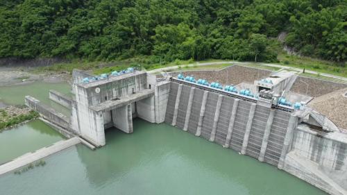 民國時代台南地區公共給水烏山頭水庫新烏山嶺引水隧道新東口攔河堰