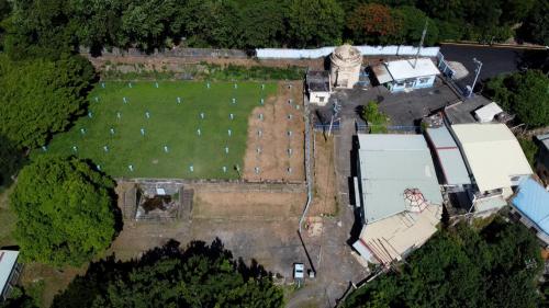 日治時代高屏地區公共給水打狗水道壽山配水池俯瞰