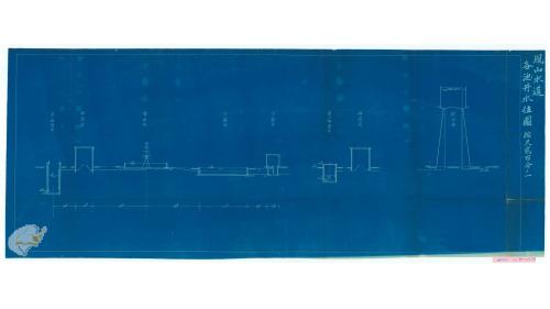 日治時代高屏地區公共給水鳳山水道各池井水位圖