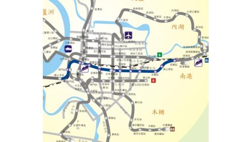 台北捷運系統板南線(BL)路線圖