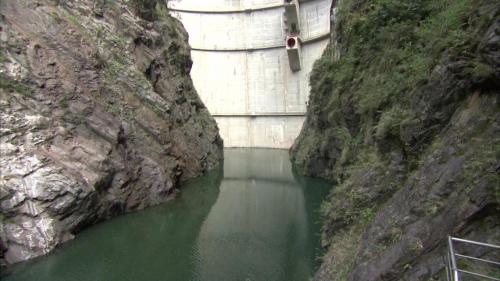 大甲溪流域德基水庫底部靜水池