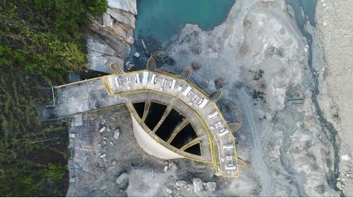 大甲溪流域德基水庫排洪隧道取水口