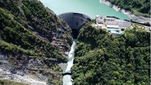 大甲溪流域德基電廠尾水出口及德基水庫靜水池