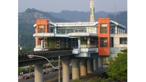 捷運木柵線沿線車站動物園站(BR01)站體