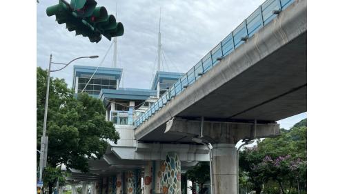 捷運內湖線沿線車站大湖公園站(BR20)站體