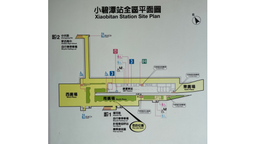 捷運松山新店線之新店線小碧潭支線小碧潭站(G03)全區平面圖