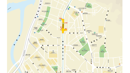 捷運松山新店線之新店線萬隆站(G06)位置圖