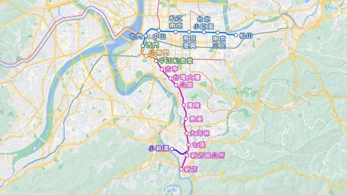 捷運松山新店線全貌