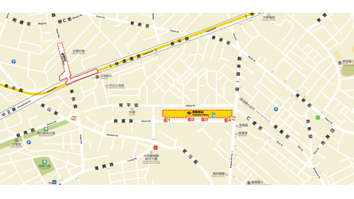 捷運中和新蘆線中和線沿線車站-南勢角站(O01)位置圖