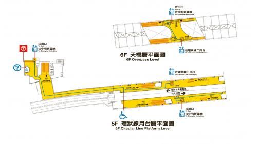 捷運中和新蘆線中和線沿線車站-景安站(O02)平面圖之一