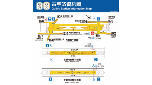 捷運中和新蘆線中和線沿線車站-古亭站(O05)(G09)平面圖