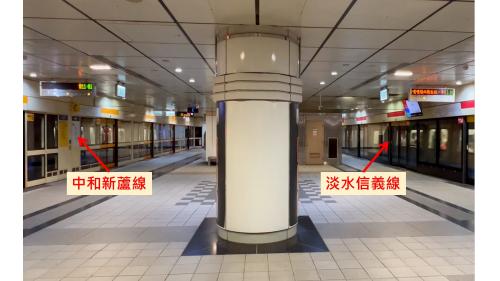 捷運中和新蘆線新莊線台北市段沿線車站-東門站(O06轉乘淡水信義線路線