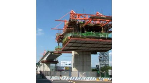 桃園機場捷運線主要結構施工-高架橋單軌單箱全跨預鑄箱型橋梁