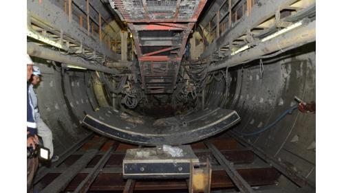 桃園機場捷運線主要結構施工-潛盾隧道施工作業