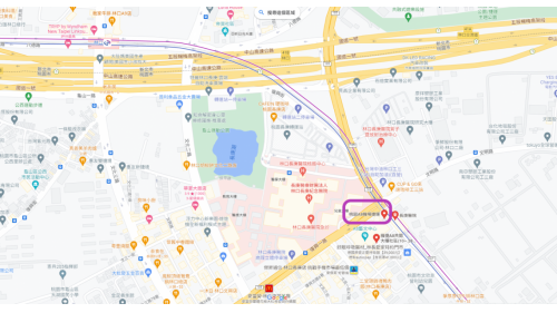 桃園機場捷運沿線車站-長庚醫院站(A8)位置圖