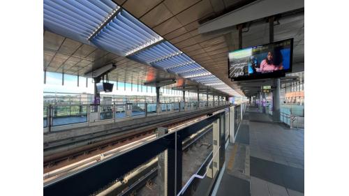 桃園機場捷運沿線車站-山鼻站(A10)站體設施-月台層