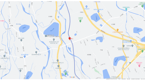 桃園機場捷運沿線車站-橫山站(A16)位置圖