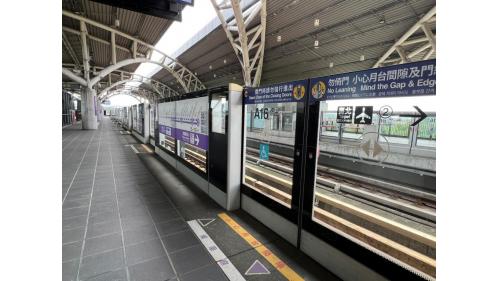 桃園機場捷運沿線車站-橫山站(A16)站體設施-月台層