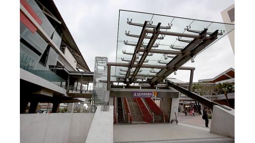 桃園機場捷運沿線車站-桃園高鐵站(A18)俯瞰圖