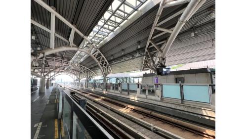 桃園機場捷運沿線車站-桃園體育園區站(A19)站體設施-月台層
